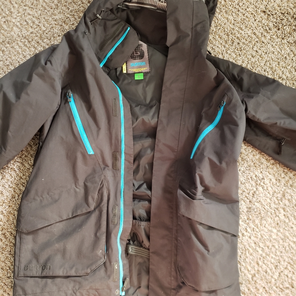 Burton black and blue winter coat
